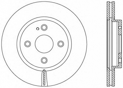 OPEN PARTS bdr249020 -  Тормозной диск